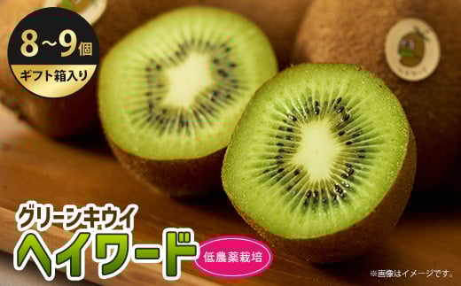 
            5882　掛川産グリーンキウイ「ヘイワード」8～9個(ギフト箱入り)【1603135】
          