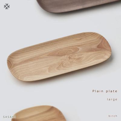 ふるさと納税 旭川市 【2025年3月上旬発送】SASAKIのPlainPlate L/B│木製プレート_03474 | 
