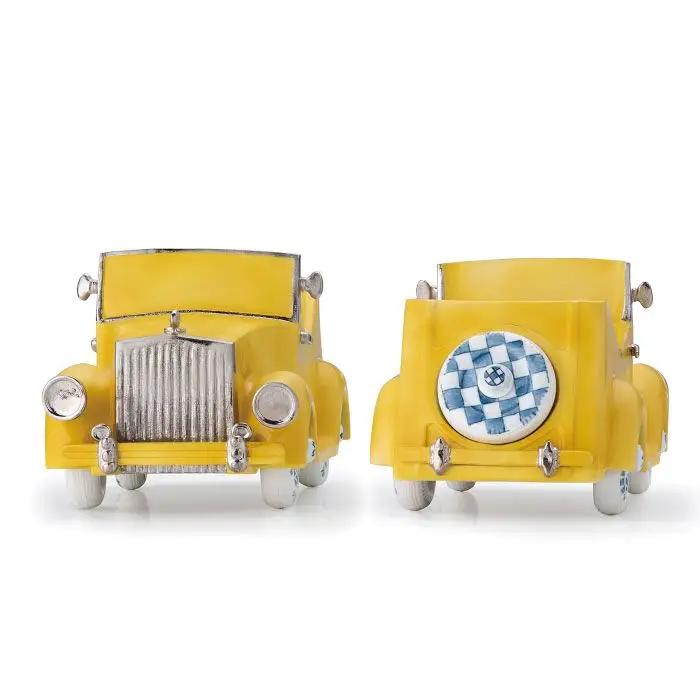 【波佐見焼】SEI 2020 CLASSIC イエロー 陶器 クラシックカー 【清山】 [TD02]  波佐見焼 車 置物 車 置物
