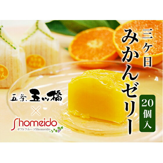 【ふるさと納税】お菓子 三ヶ日みかんゼリー 20個セット 個包装 三ヶ日100% ジュレ 和菓子 一口サイズ 青島みかん 静岡県浜松市