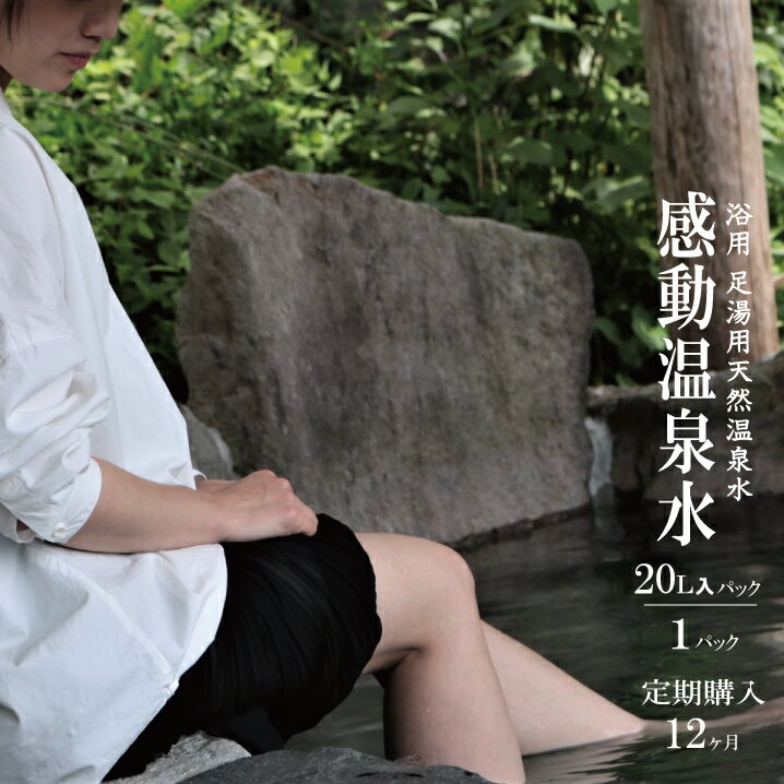 【ふるさと納税】【定期便12ヶ月】感動温泉水20L×1本×12ヶ月定期便 自宅 簡単 足湯 足湯用 洗顔 冷え性 改善 効果 超軟水 ツルツル スベスベ 美肌 フットバス 温泉宅配 鹿児島 市比野温泉 美容 健康 足湯用温泉水 天然温泉水 蒸しタオル 温泉ミスト 源泉 化粧水 シリカ水