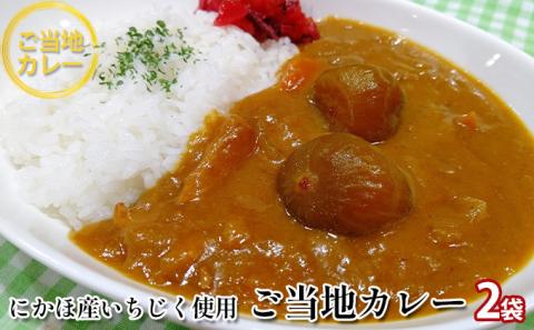 《ダイニングぶなの森オリジナル》にかほ名産 フルーティーないちじくのカレー（レトルト）220g×2個（5000円）