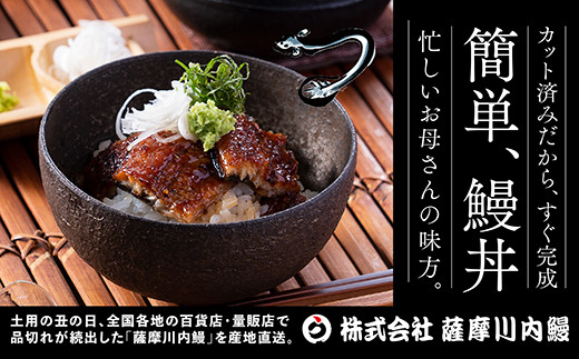 【3カ月定期便】国産うなぎ蒲焼カット（約75ｇ×4袋×3回）