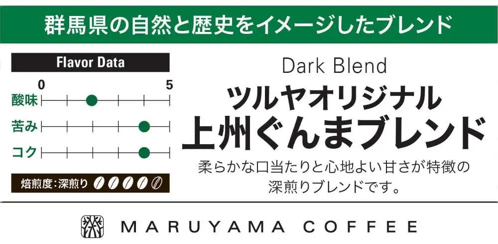 丸山珈琲 コーヒー 粉 上州ぐんまブレンド10袋 ツルヤ