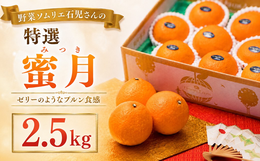 豊予農場限定！野菜ソムリエ石児さんの「特選 蜜月（みつき） 約2.5kg」