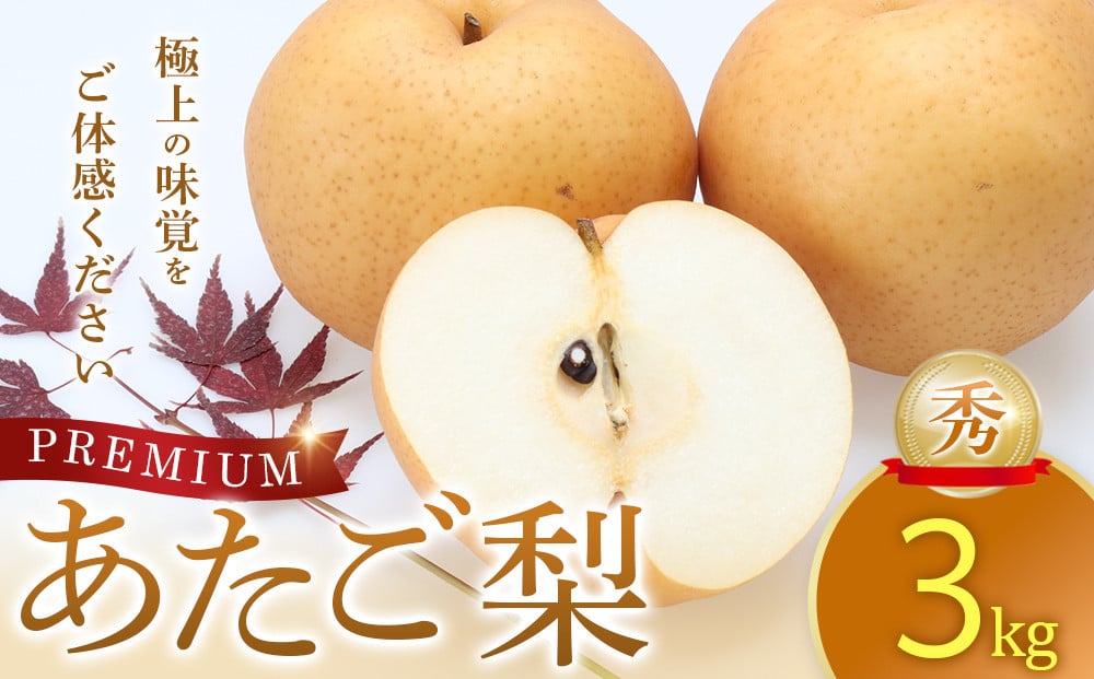 
            306.プレミアムあたご梨 秀 3kg　※2025年11月下旬～2026年2月中旬頃に順次発送予定
          