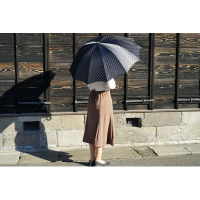 ふるさと納税 古河市 雪華模様のオリジナル傘(サイズ60cm)「もらっても、贈っても喜ばれる傘」ブラック _BL05 |  | 01