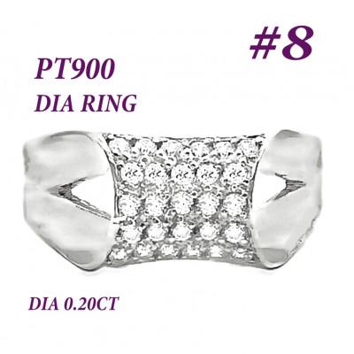 ふるさと納税 笛吹市 PT900 ダイヤモンドリング　0.2CT　RADR-6756DI-P #8