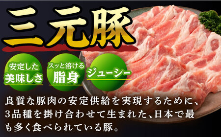 【色々な料理に大活躍！！】 佐賀産 三元豚 スライス 2種 セット 計3kg /宮地ハム [UBM004] 三元豚 佐賀県産豚肉 三元豚肉 豚肉2種 豚バラ 豚バラ肉 豚肩ロース 豚肉 国産豚肉 豚 