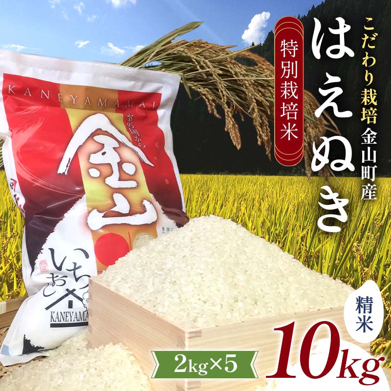 【ふるさと納税】＼令和7年度産・数量限定／ 特別栽培米 はえぬき 精米2kgx5(10kg) 米 お米 ご飯 ブランド米 F4B-0755