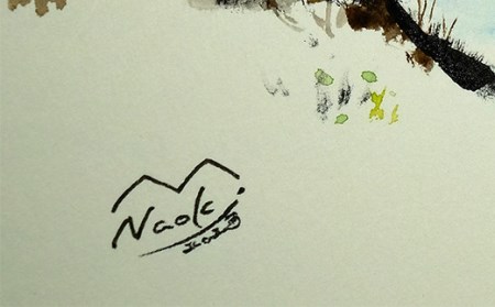 北海道釧路町の大自然 絵画「早春の別保川」1枚【1389663】