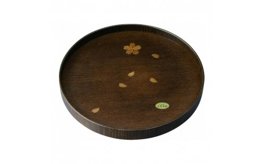 
木製丸盆 尺 30cm 桜
