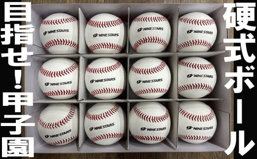 BA-9.【目指せ！甲子園】ナインスターズ　硬式ボール 1ダース