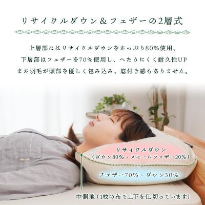 ふるさと納税 吉野川市 二層式ダウンピロー ネックサポートタイプ 1個 サイズ:43×63cm |  | 03
