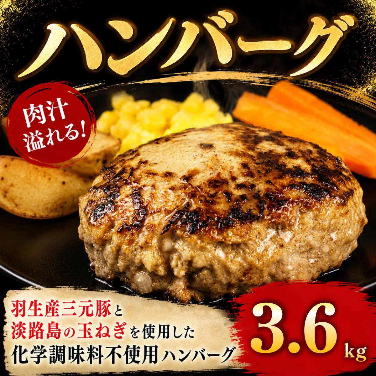 ハンバーグ 個包装 3.6kg ギフト お歳暮 大判ハンバーグ