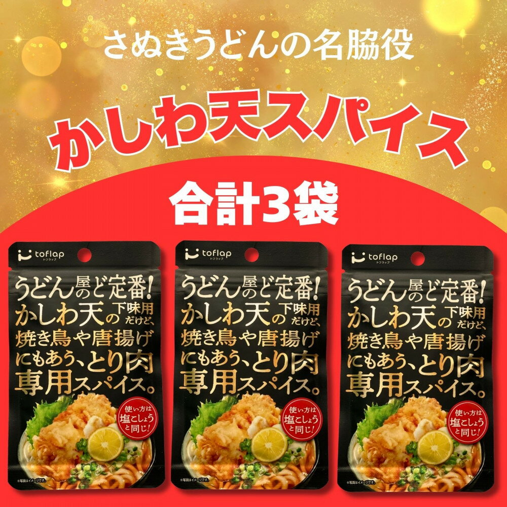 【ふるさと納税】香川名物 かしわ天専用スパイス 3袋セット(万能調味料) | 調味料 食品 加工食品 人気 おすすめ スパイス かしわ天 香川県 高松市