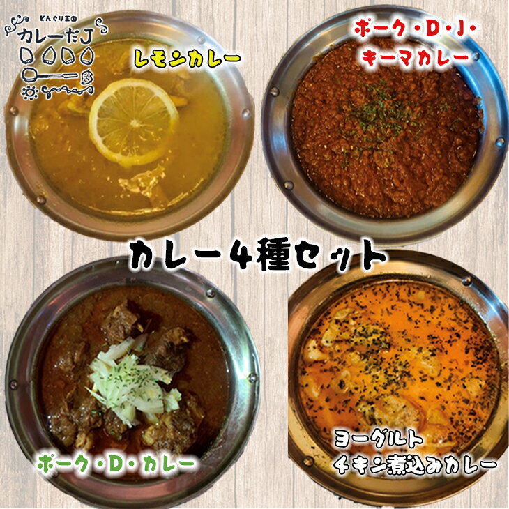 【ふるさと納税】噂のカレー全種類セット 〜カレーだJオリジナルカレー〜 4食セット 手作りカレー カレールー 冷凍 レトルトカレー 新着