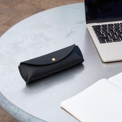 ふるさと納税 豊岡市 豊岡財布 haaki Leatherペンケース HLC502 ネロ