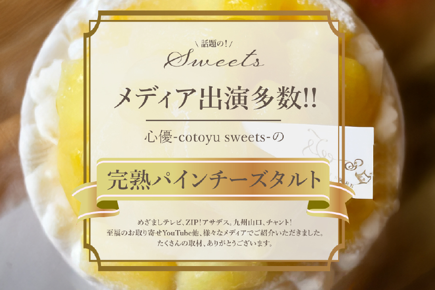 パイナップル ケーキ パイナップルチーズタルト 1ホール 18cm [心優-Cotoyu Sweets- 長崎県 平戸市 hr42bgy420211] パイン フルーツ チーズケーキ タルト スイーツ