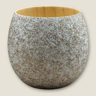 木製 エッグカップ 乱糸マット仕上げ 純白【1661653】