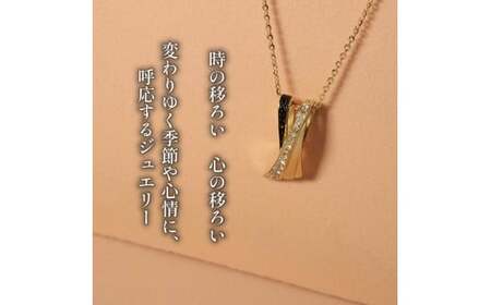 K18YG ダイヤモンド   ブラックサファイア ペンダント KARATI ダイヤモンド