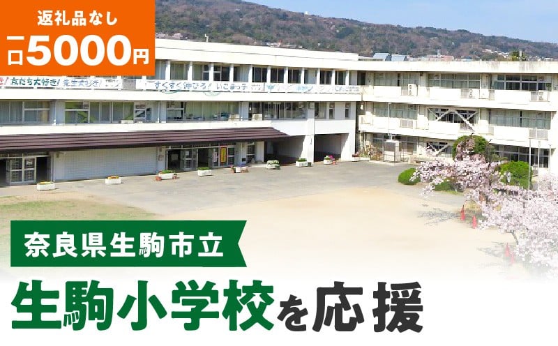 
【ふるさと納税】「生駒小学校」を応援（返礼品なし) 5000円 寄附のみ申込みの方
