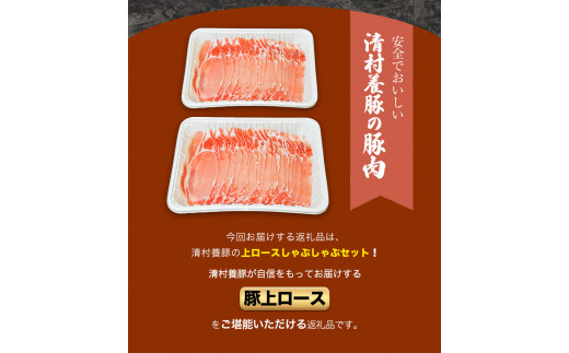 上ロースしゃぶしゃぶ 600g 清村養豚《60日以内に出荷予定(土日祝除く)》 豚 ロース しゃぶしゃぶ 冷しゃぶ ---sm_fkyjrsya_60d_22_11000_600g---