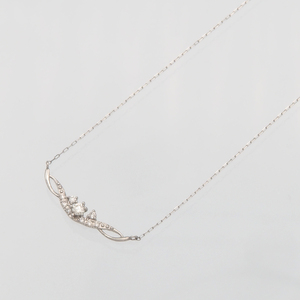 PT900/PT850 0.10ct ダイヤモンド ペンダントネックレス HH-019738 SWBT005-pt