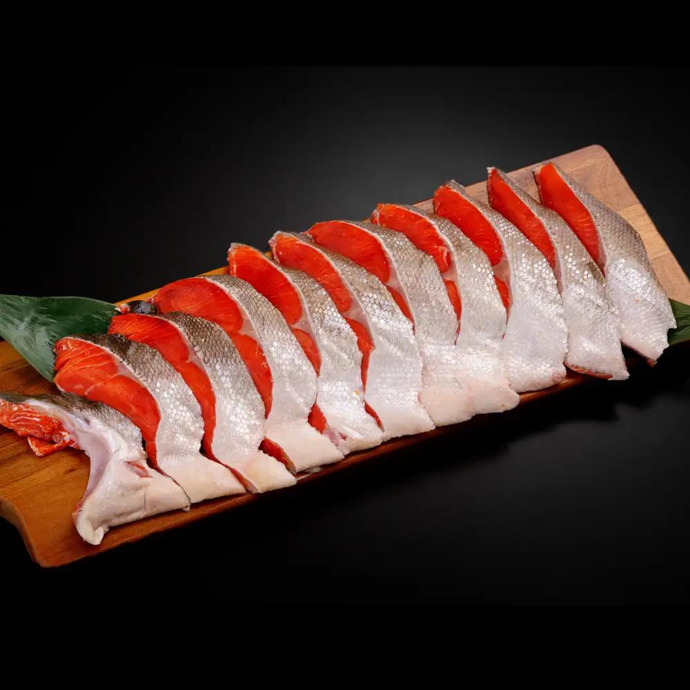 天然 紅鮭切り身（半身分 2切れ×5～6パック）【 紅鮭 鮭 さけ サケ シャケ 切り身 切身 】  ABB141