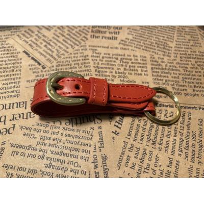 ふるさと納税 栗東市 蹄鉄バックルキーリング(レッド)