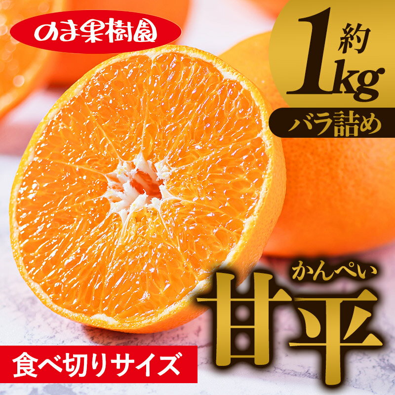 【ふるさと納税】＼農家を応援キャンペーン実施中／甘平（1kg）【K003720K1】 甘平 かんぺい みかん 果物 ふるさと 愛媛 柑橘 柑橘類 高級 愛媛県 果物 フルーツ 甘い 乃万青果 のま果樹園 愛媛県ふるさと納税