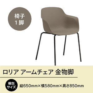 椅子 アダル ロリア アームチェア ウォームグレー 金物脚 P3023-1WJ 椅子