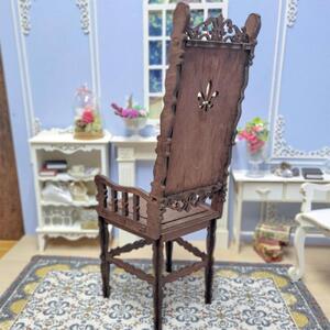 50cm～60cmドール 用ハイバックチェア（茶） AJW0001