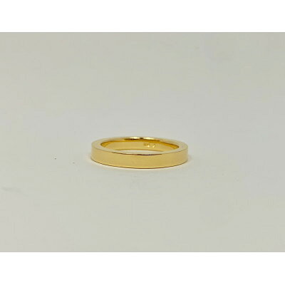 【ふるさと納税】アクセサリー 指輪(鍛造)K18イエローゴールド ストレート平角デザイン サイズ 19号【配送不可地域：沖縄県】【1772460】