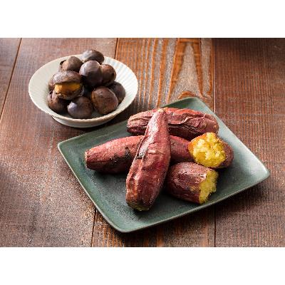 ふるさと納税 かすみがうら市 しっとり甘い『紅はるか』の焼き芋と稀少品種『倉方』の焼き栗セット「ポテマロ」