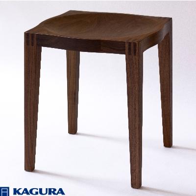 ふるさと納税 常陸大宮市 【家具蔵】スツールゼン ウォールナット材