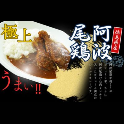 【ふるさと納税】阿波尾鶏骨付地鶏カレー　10食