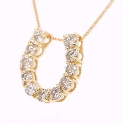 ふるさと納税 甲府市 K18 馬蹄ダイヤ 0.50ct ペンダント 332040 |  | 02