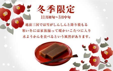 福井冬の名菓一枚流し水ようかん 250g × 3箱 11月上旬発送 水羊羹 羊羹 和菓子 お菓子 [A-4208]