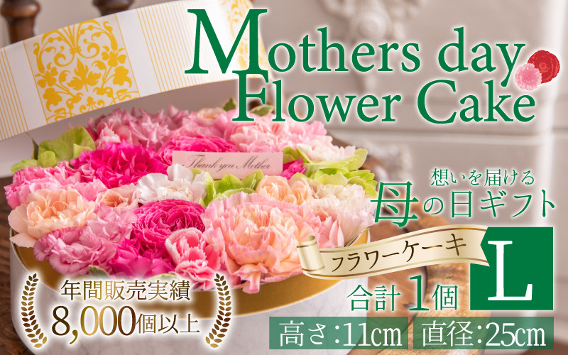 
            【季節限定商品】【先行予約】フラワーケーキL Mothers day Flower Gift 花ギフト 生花 ＜想いを届ける母の日ギフト＞ ※2025年5月6日～9日の間にお届け
          