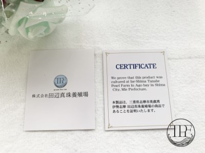 【105-02】養殖場　チェリーネックレス（Ｋ18ＷＧ）