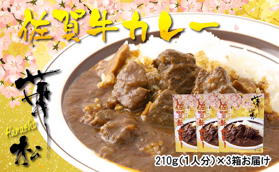 BF013 割烹料理店手作り「佐賀牛カレー」×３パック
