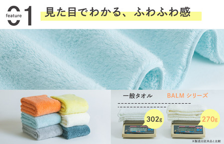 （今治タオルブランド認定）ASiTA BALM シリーズ  フェイスタオル 4枚セット アイボリー【I003790FT4IV】