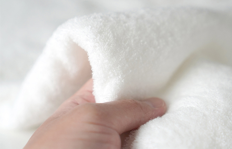 【スピード発送】シルキータッチ フェイスタオル ホワイト5枚 G2076