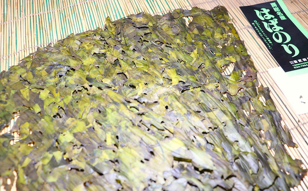 房総地域では「食べると一年ハバをきかす」と、お正月の縁起物としてお雑煮に欠かせない『はばのり』