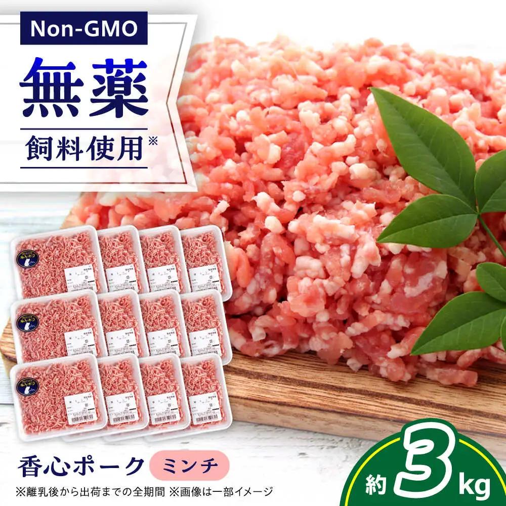 『香心ポーク』ミンチ 約250g×12パック 豚肉ミンチ[AYCK023]
