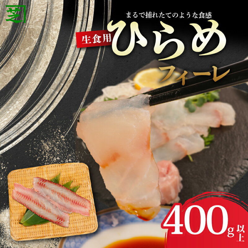 【ふるさと納税】 生食用 ひらめフィーレ 約400g以上 ひらめ 平目 鮃 刺し身 フィーレ フィレ 鮮魚 急速冷凍 冷凍 個包装 つまみ お酒 生魚 真空パック 新鮮 ギフト 贈答 お取り寄せ グルメ 美味しい 送料無料 ふるさと納税鮮魚 ふるさと納税 千葉県 銚子市 シバショウ