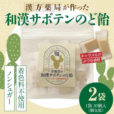 ふるさと納税 小牧市 和漢サボテンのど飴　2袋　[103S13]