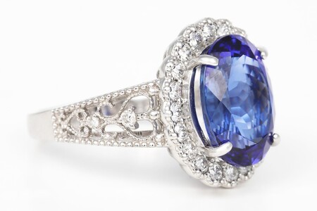 【ふるなび限定】【一点もの】タンザナイト（5.96ct）ダイヤモンドプラチナリング　R128　K06151-H　FN-Limited-SP