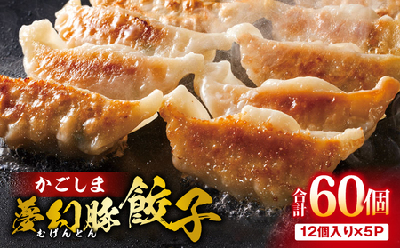 2773 かごしま夢幻豚餃子 12個×5P KN021-037-01 餃子 ギョーザ ぎょうざ 人気 ジューシー 四元豚 ブランド 夢幻豚 鹿屋 財宝 ふるさと納税 鹿児島 鹿屋市 おすすめ ランキング プレゼント ギフト